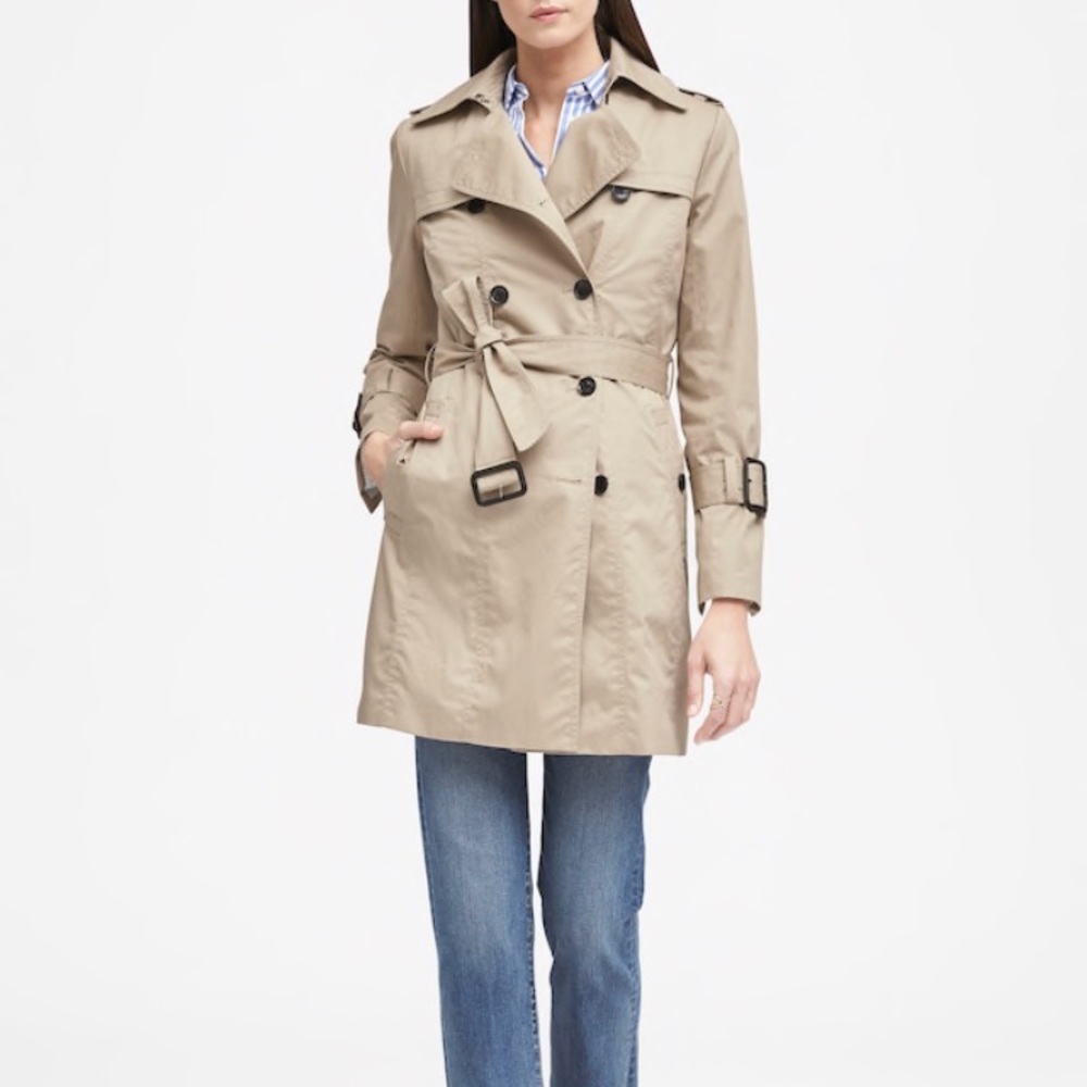 Banana Republic trench coat.